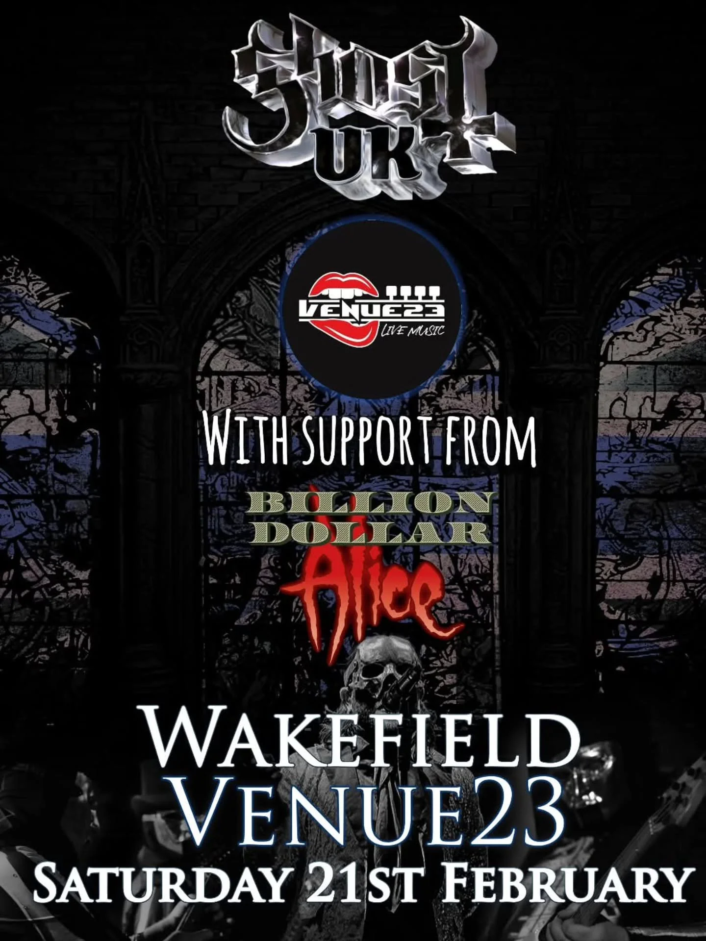 [MESSAGE FROM THE UK CLERGY 🇬🇧 ]

Prepare for a shocking weekend as GhostUK haunt Venue23 in Wakefield with support from Billion Dollar Alice ⚡️

Tickets are selling quickly, Wakefield is due ritual, do not miss out!😈

Ticket Link in our bio

#gho
