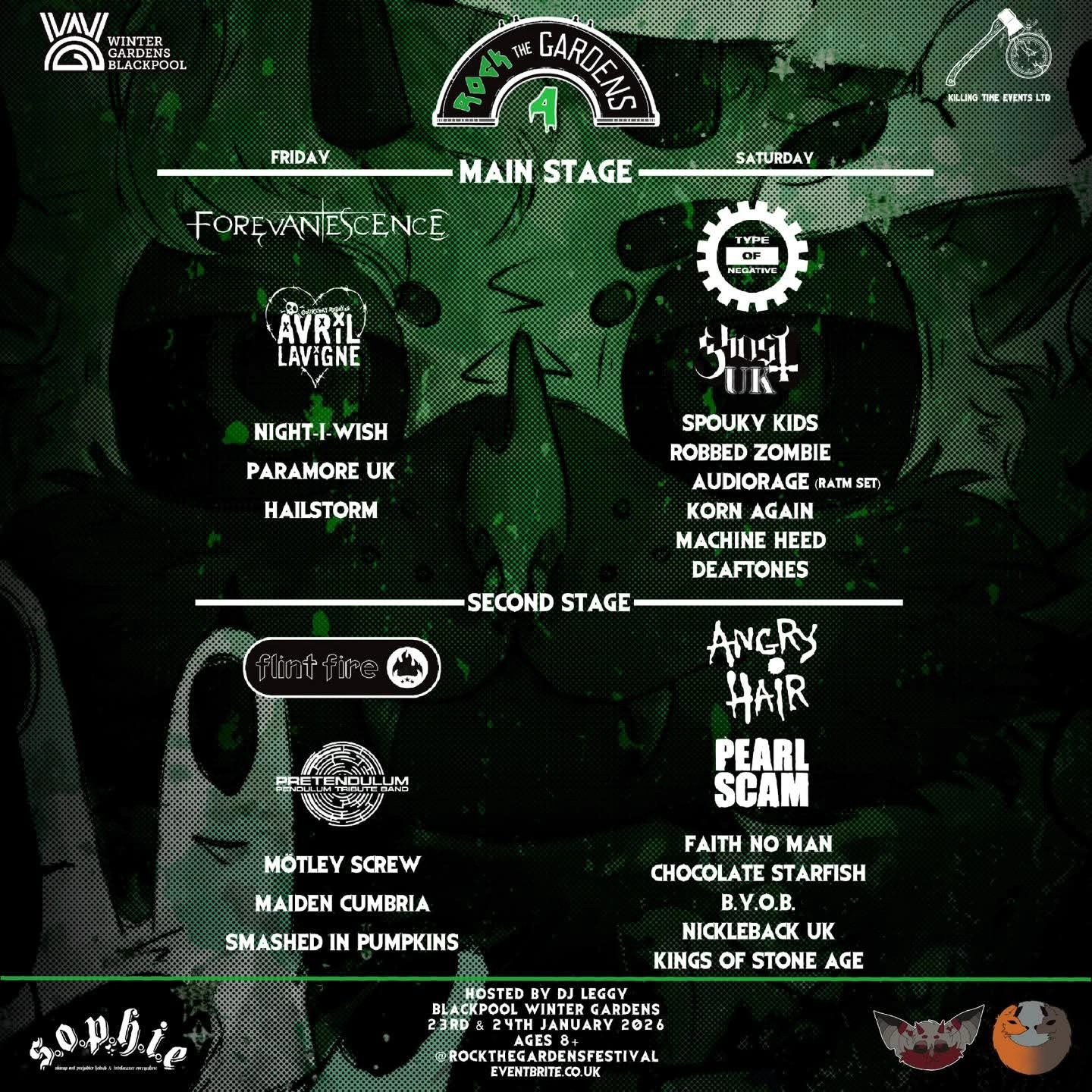 [MESSAGE FROM THE UK CLERGY🇬🇧]

We are absolutely delighted to announce we will be headlining the Main stage at Rock The Gardens 4 on January 24th at Winter Gardens Blackpool!👻😈

Early Bird Tickets are on sale now until May the 5th!

https://www.