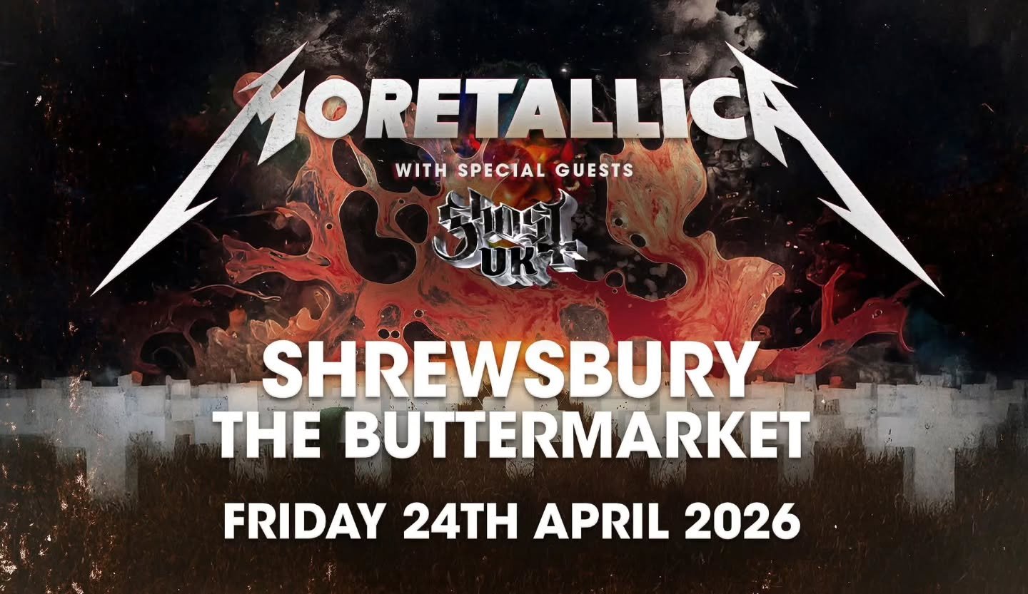 [MESSAGE FROM THE UK CLERGY 🇬🇧]

This month GhostUK take on another mega weekend with two phenomenal rituals.

On Friday the 24th of April we make our way to The Buttermarket in Shrewsbury supporting the mega Moretallica - UK Metallica Tribute Band