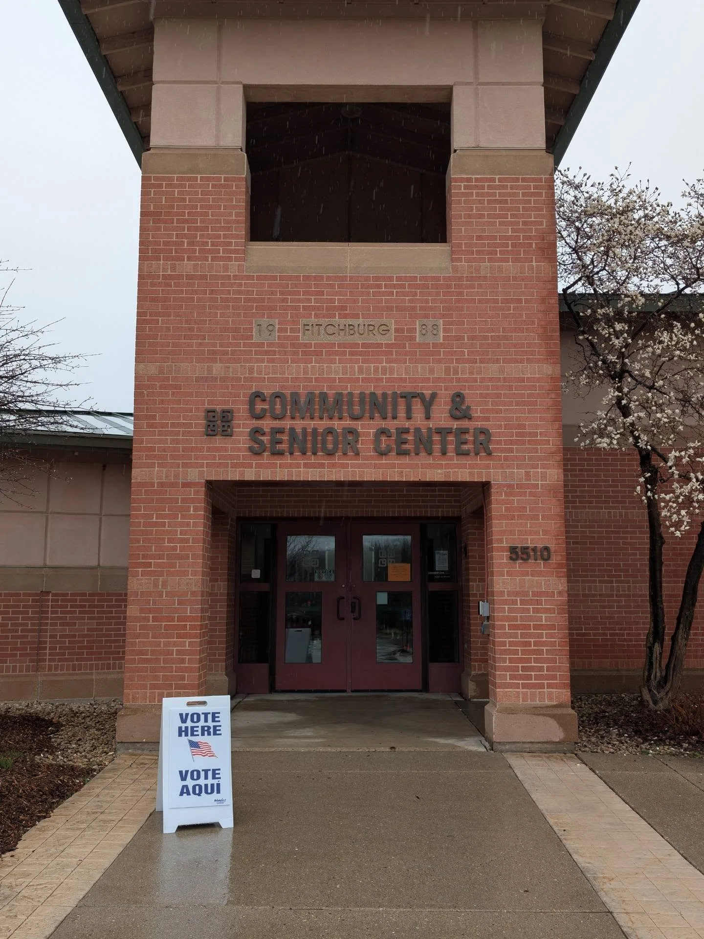 In-person absentee (early) voting continues through tomorrow (8 a.m.- 5 p.m. at the Fitchburg Community Center, regardless of your usual polling place). I was in and out in minutes this afternoon.

Of course, if you'd rather vote on Election Day on A