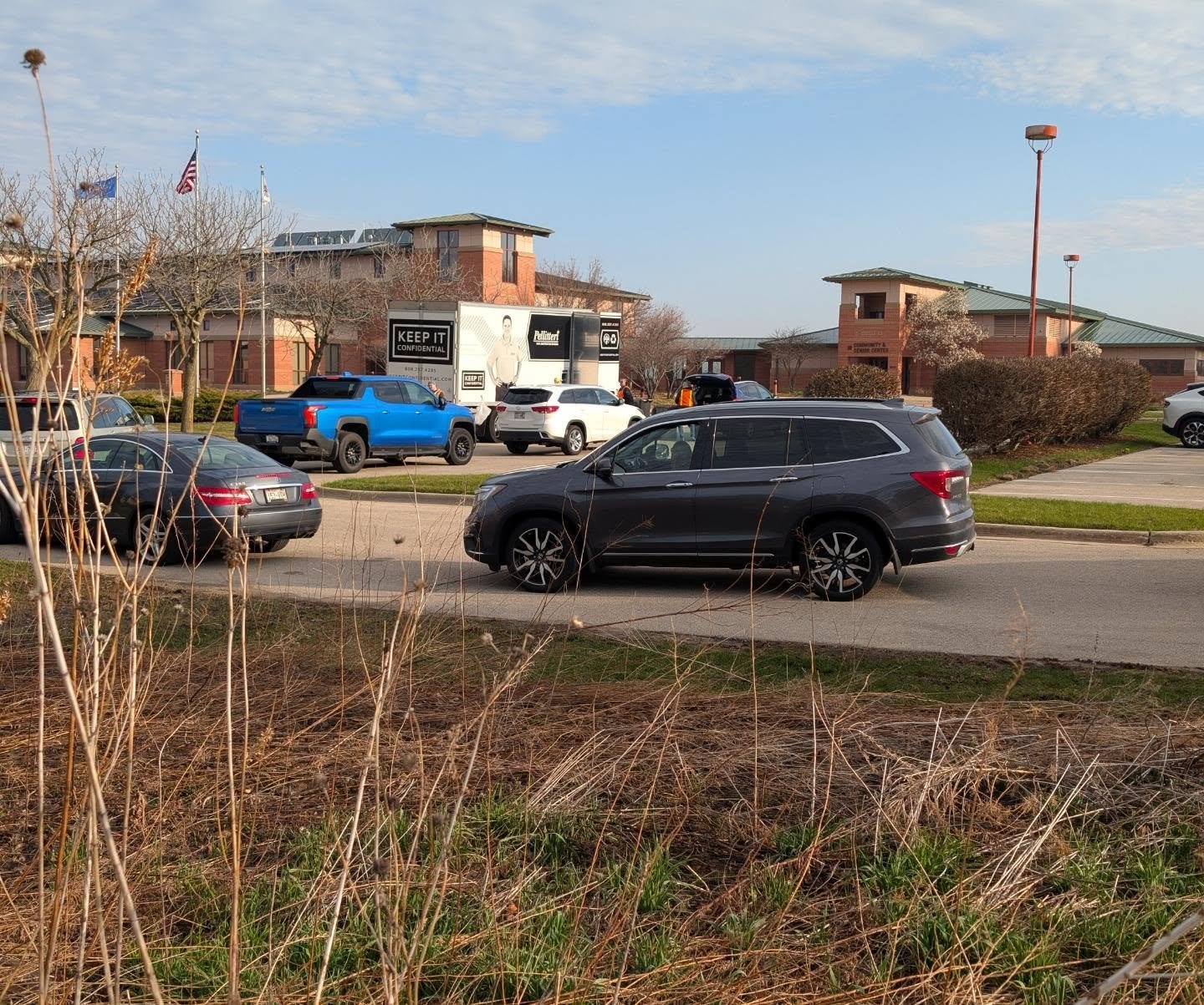 Our spring paper shredding and electronics recycling event was a big success! We collected around 11,000 POUNDS (that's 5.5 TONS) of paper, plus all of the electronics (numbers aren't immediately available).

Thank you to those who waited patiently a