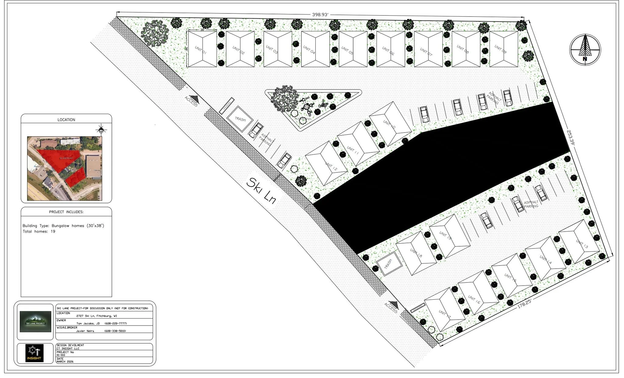 PUBLIC MEETING on minor comprehensive plan amendment

A developer is proposing changing the future land use of two lots on Ski Lane across from VFW Post 1318 from business use to medium-high density residential. Their initial concept is to build 19 s