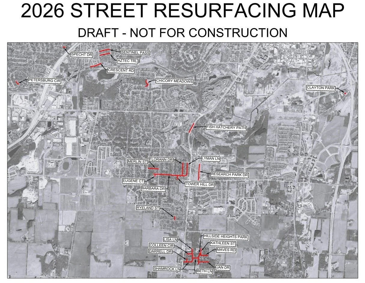ICYMI: Here are the streets that are being resurfaced in Fitchburg this year. Work is scheduled to begin in late May. 

Here in District 3, projects include Research Park Drive between East Cheryl Parkway and Lacy Road (in front of the library/Police
