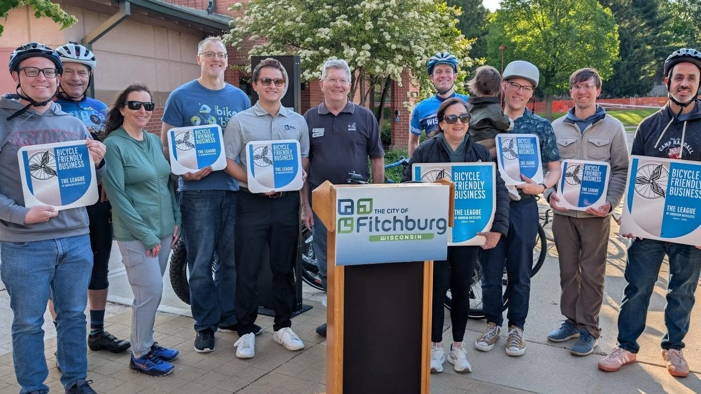Couldn't have asked for a more beautiful morning to celebrate Bike to Work Day, National Bike Month, and Wisconsin Bike Week! 

Our extensive bike network, championed by our elected officials and advocates like @bikefitchburg, is one of my favorite t