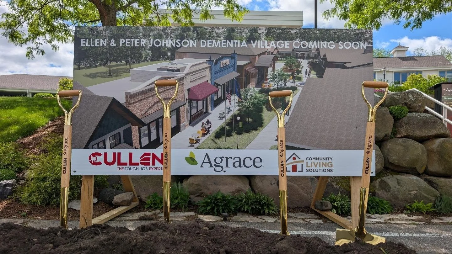 Congratulations to @agracehospicecare for officially breaking ground on the first phase of their incredible dementia village project today! This will truly be a transformative way to deliver care to those suffering from dementia and Alzheimer's, and 
