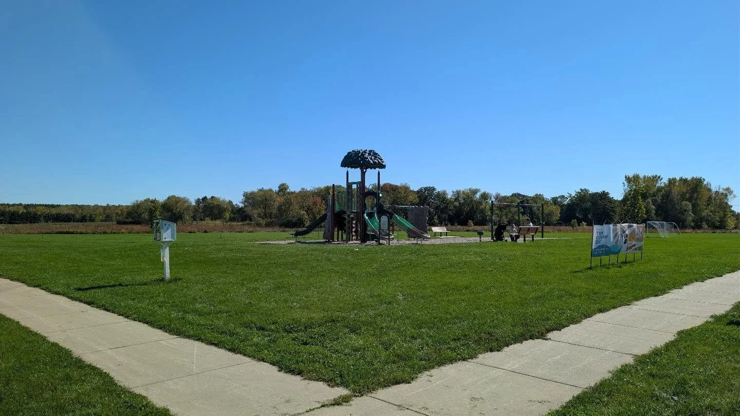 Help us name two parks in the Terravessa neighborhood!

The city is looking for input and suggested names for two parks: One currently known as the South Terravessa park (2788 Frisee Drive; first photo) and one unnamed and yet-to-be-developed park at