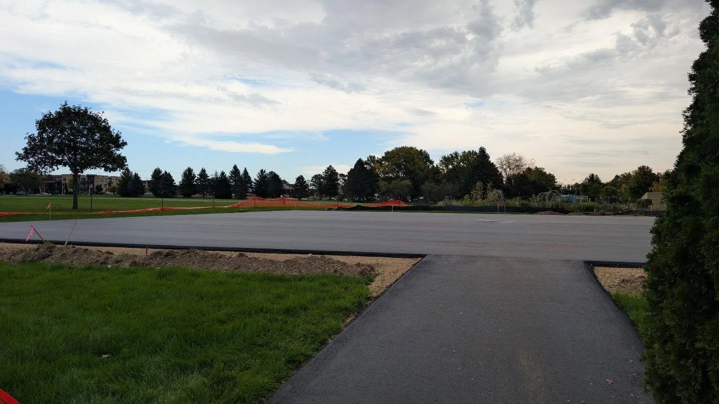 Construction on the replacement tennis courts at Swan Creek Park is coming along nicely! Paving is done, and fencing installation is coming soon.

Once the tennis courts are done, the basketball court will be resurfaced.

#FirchburgWI