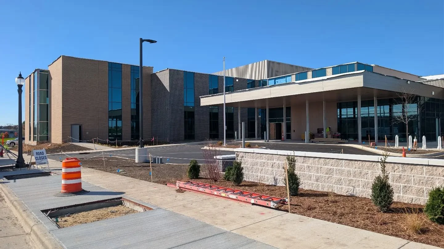 What a difference a year makes! 

One year ago today, we broke ground on the new @uw_health/UnityPoint Health - Meriter/Lifepoint rehab hospital at the corner of East Cheryl Parkway and Greenmarket Place. The building is really taking shape, with the