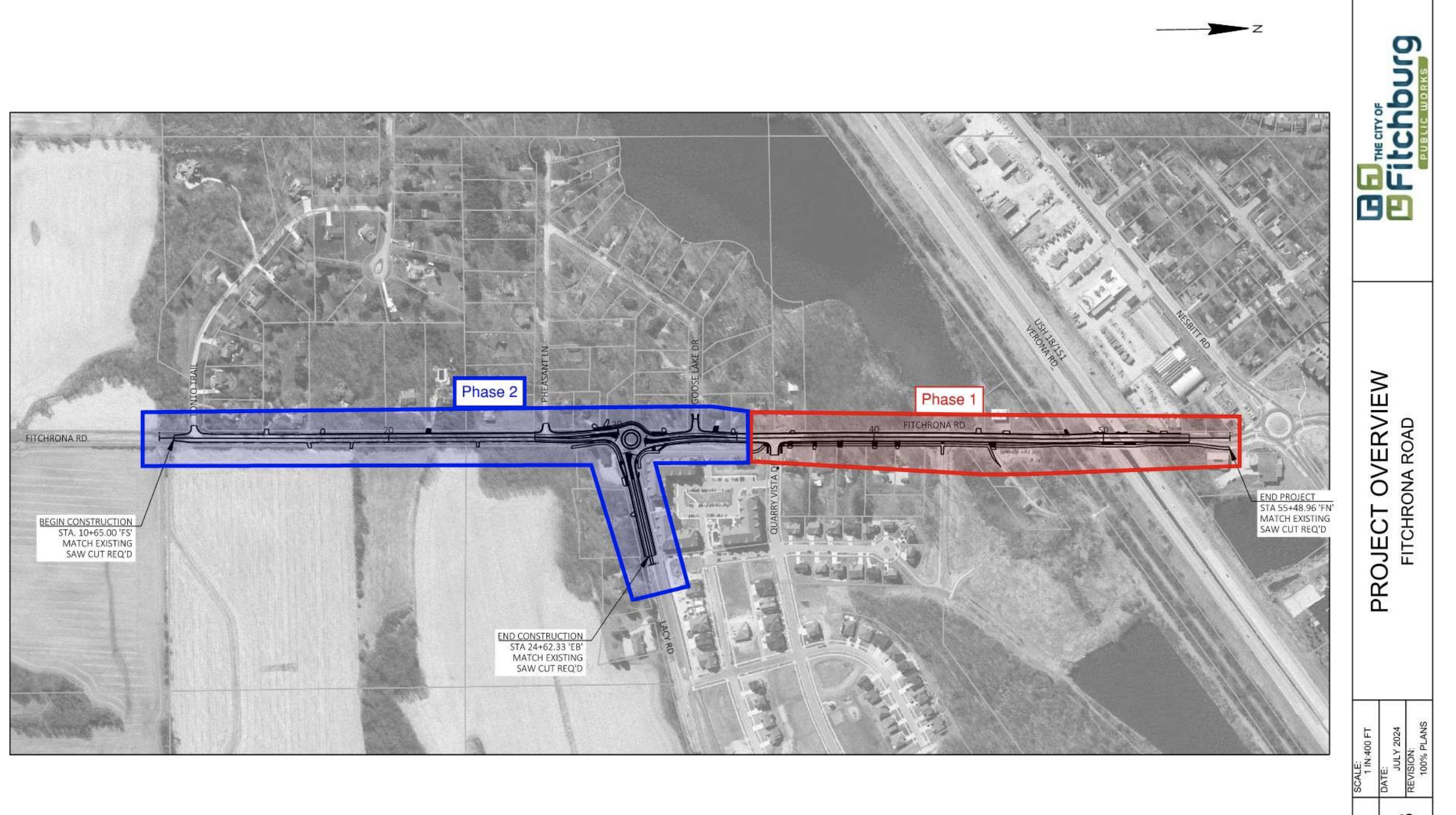 Fitchrona Road construction phasing