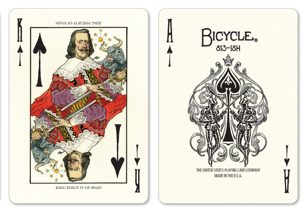 Bicycle Baroque King of Spades Mark Stutzman Cards