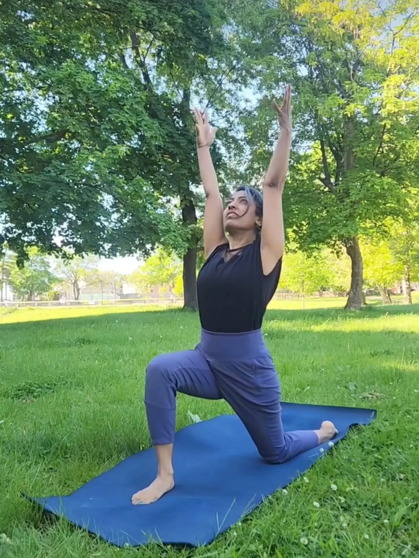 Anjaneyasana - Crescent Moon Pose or Low Lunge, is a hip opener that can help you work on your balance.