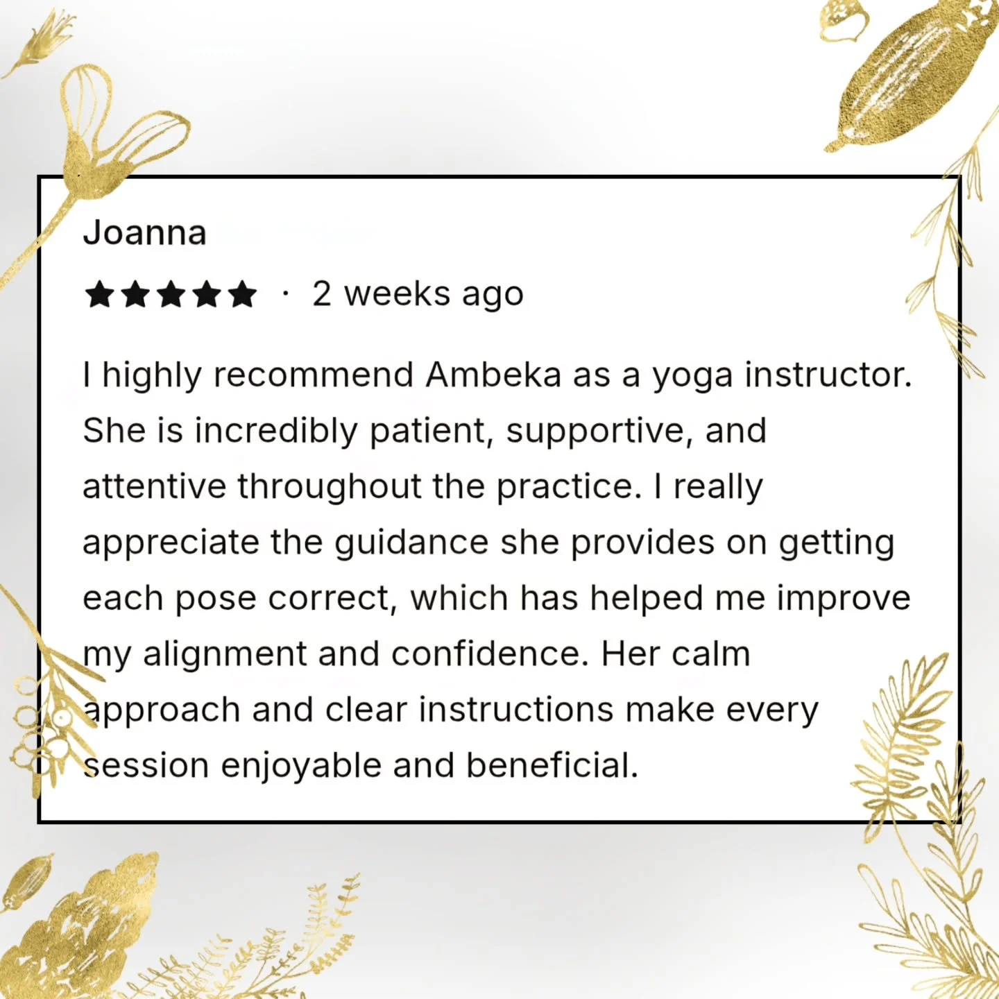 Thank you so much for the thoughtful review Joanna! It's always a pleasure having you join class 💛