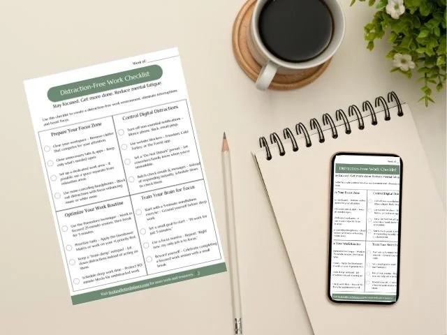 Distraction-Free Work Checklist