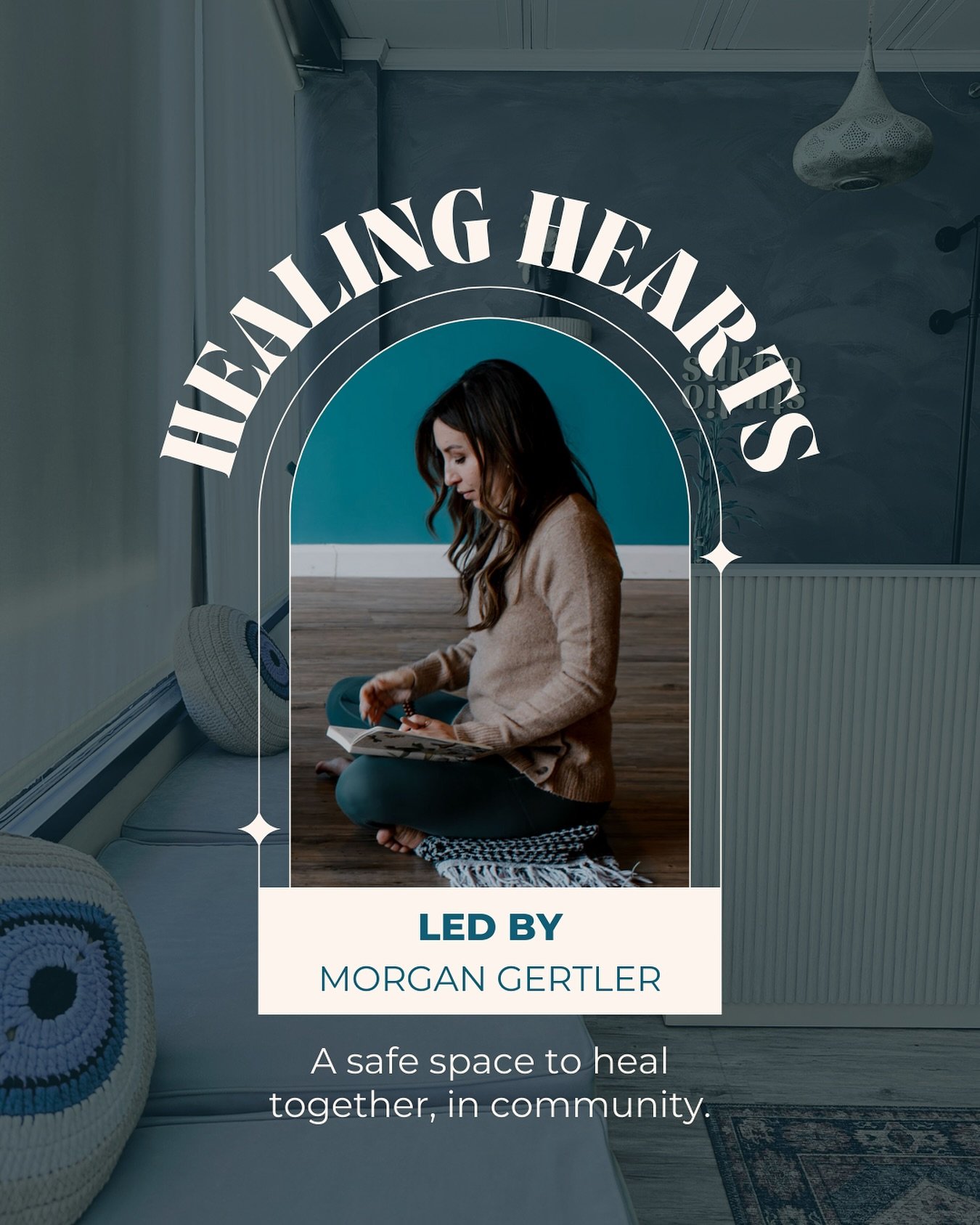 ✨ THIS SATURDAY ✨Join us for Healing Hearts, A grief support sanctuary with Morgan.

Healing Hearts is a nurturing monthly gathering that blends the wisdom of yoga philosophy with the healing power of shared experience. This 75 minute sanctuary is de