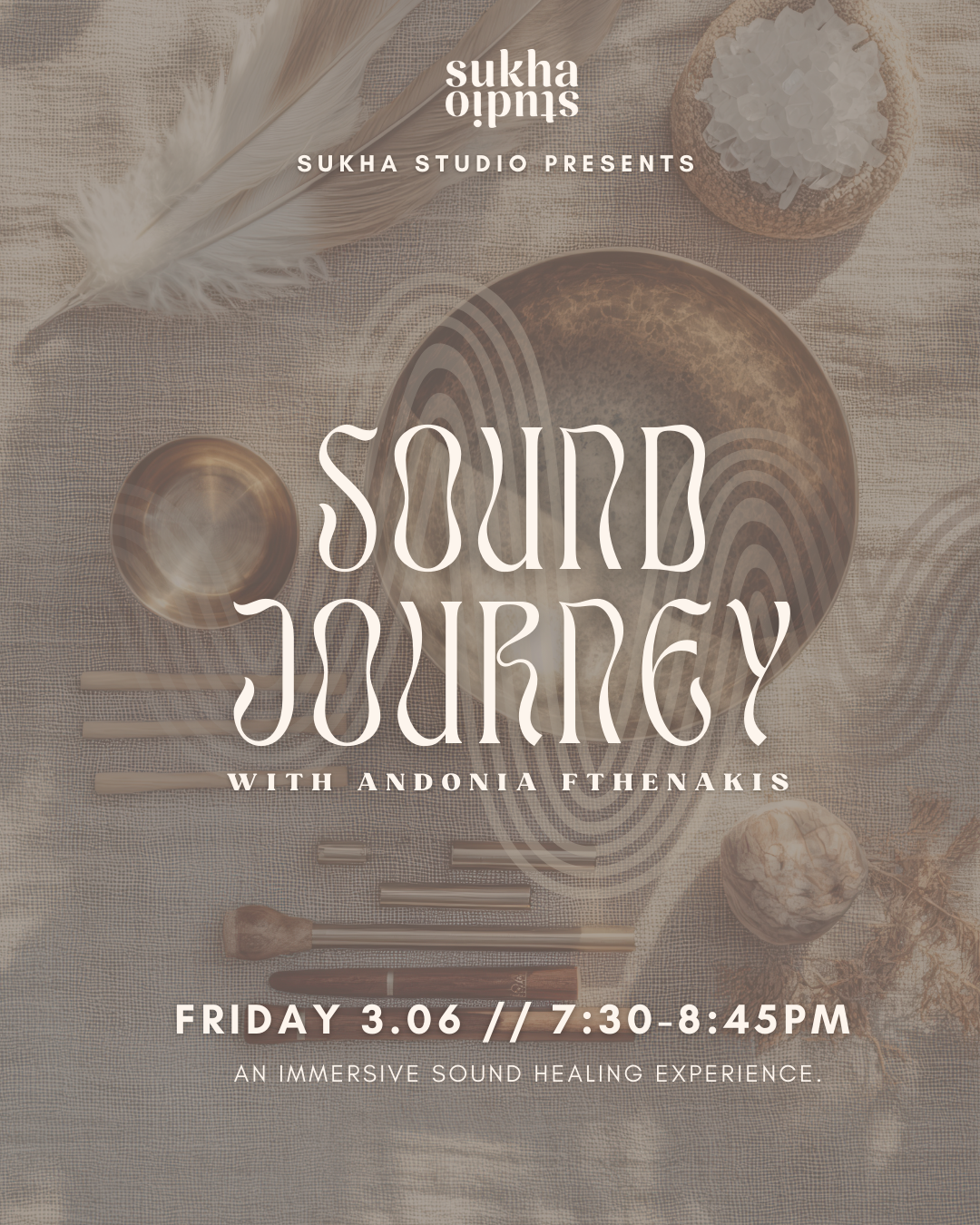 Sound Journey: Sound Bath + Reiki with Andonia Fthenakis