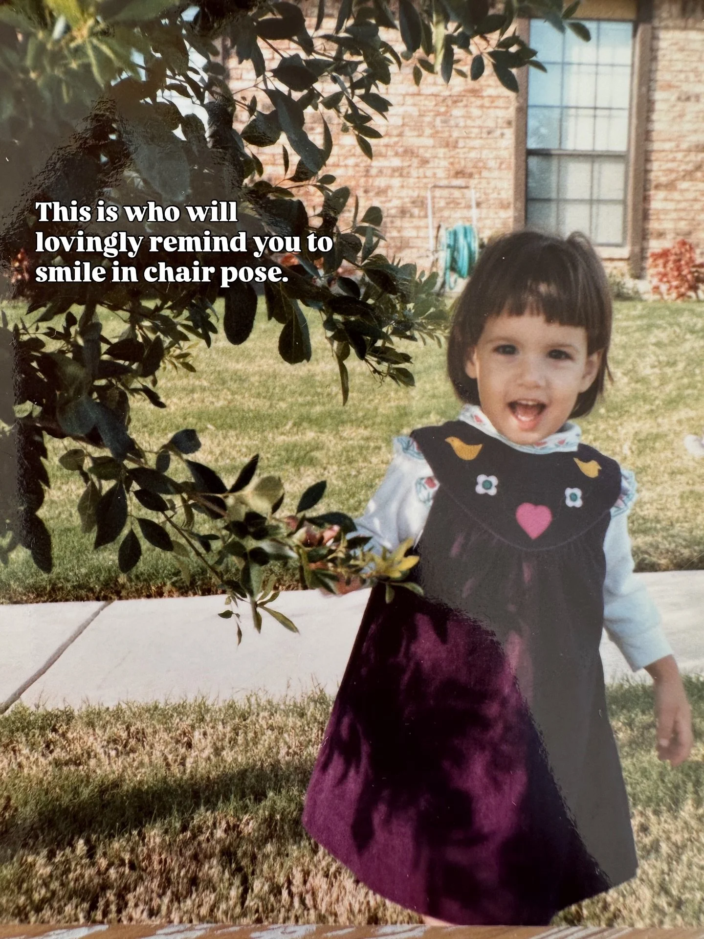 We&rsquo;re all just kids at ❤️
Love this trend and these throwback moments. 

#yogastudio #yogateacher #pilatesteacher #yogacommunity #throwback