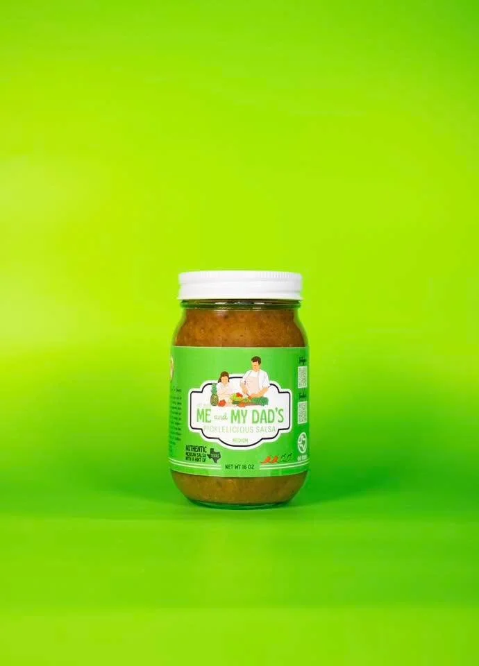 Meandmydad's Salsa will be at the In A Pickle Store in Old Town Spring @ 
419 Gentry Street, Spring Tx  today from 11-2 sampling our 3 Pickle Salsas!
Pickle Fiesta (medium and fire) and our  Picklelicious Salsa- Medium. 

Come see us, sample great sa