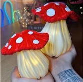 Pipe Cleaner Mushroom Lamps