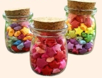 Paper Stars in Jars