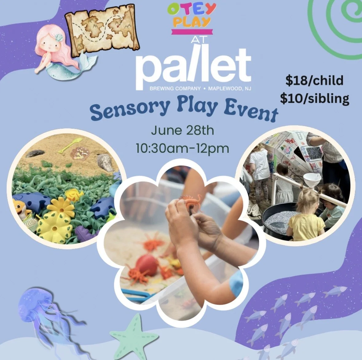 Otey Play Deep Blue Sea Sensory Play at Pallet Brewing 