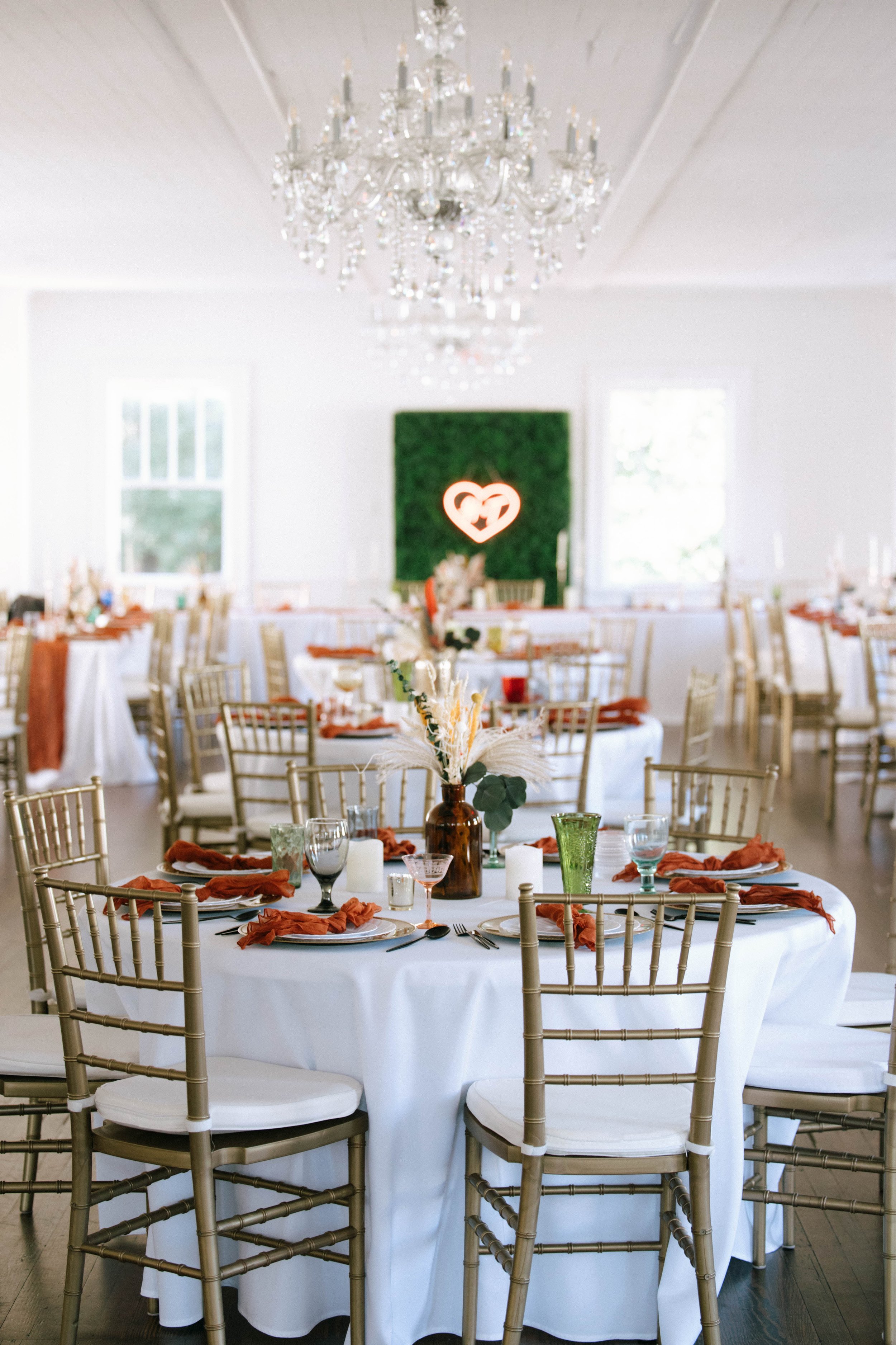 60" Round Linens - $12.00 each | available colors: any (featured: white)