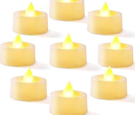 Ivory Flameless Tealight Candles - $0.25 each