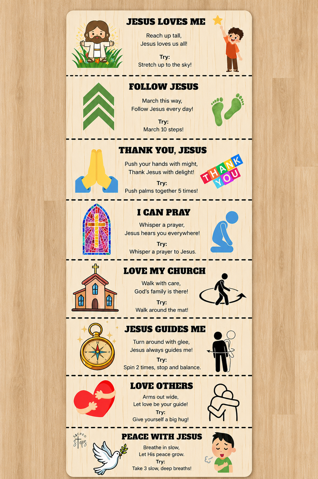 Little Steps With Jesus Portable Sensory Path