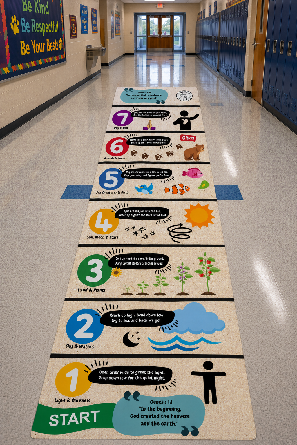 Introducing the Days of Creation Portable Sensory Path — Made Just for K-2 Learners