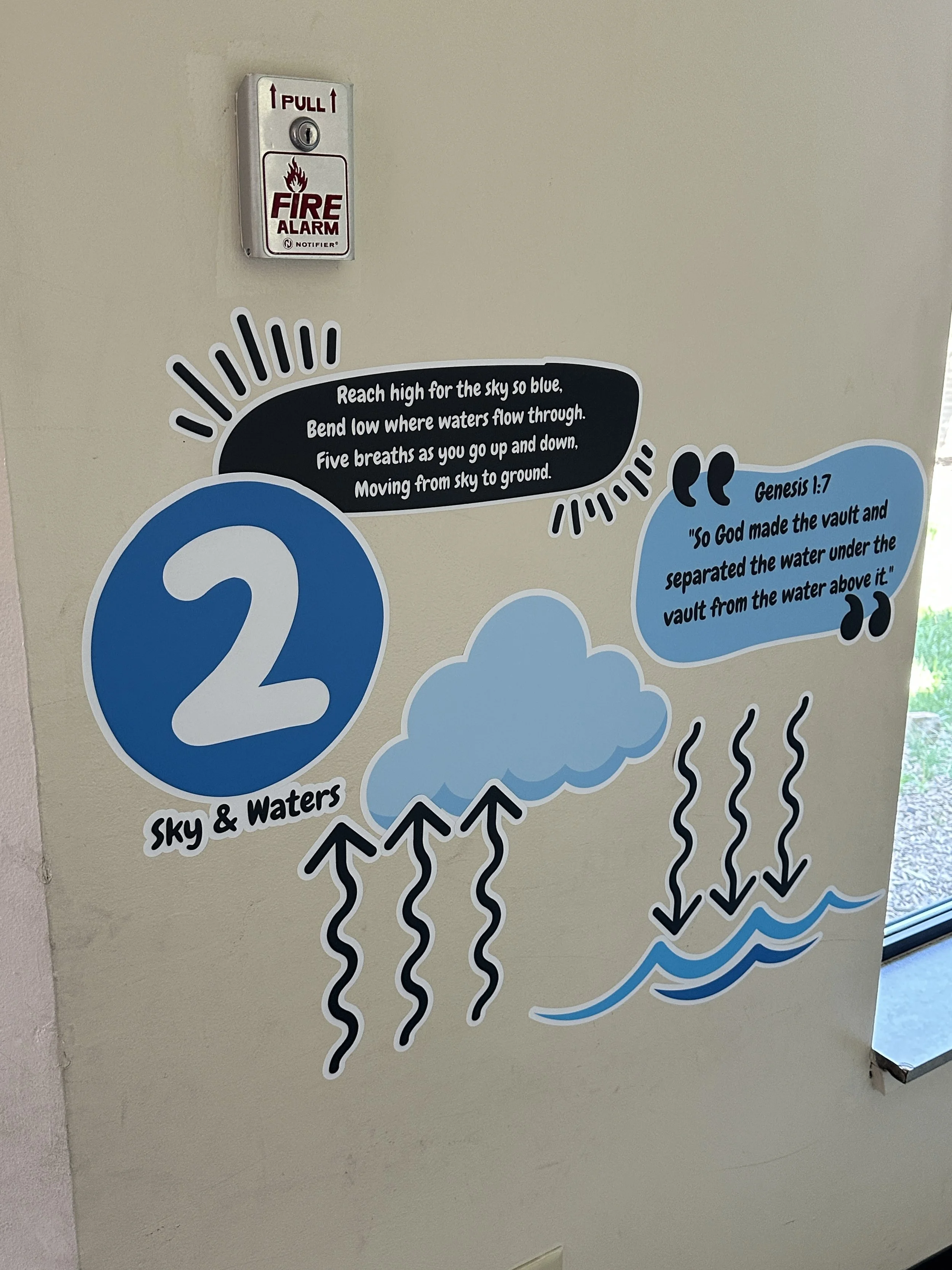 Days of Creation Sensory Path