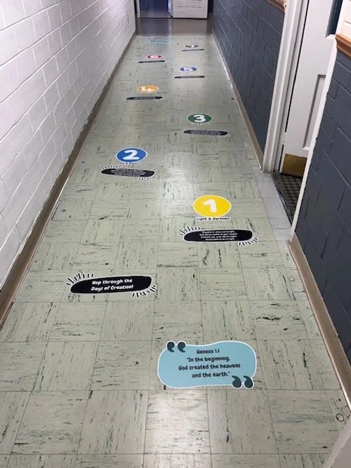 Days of Creation Mini Sensory Path