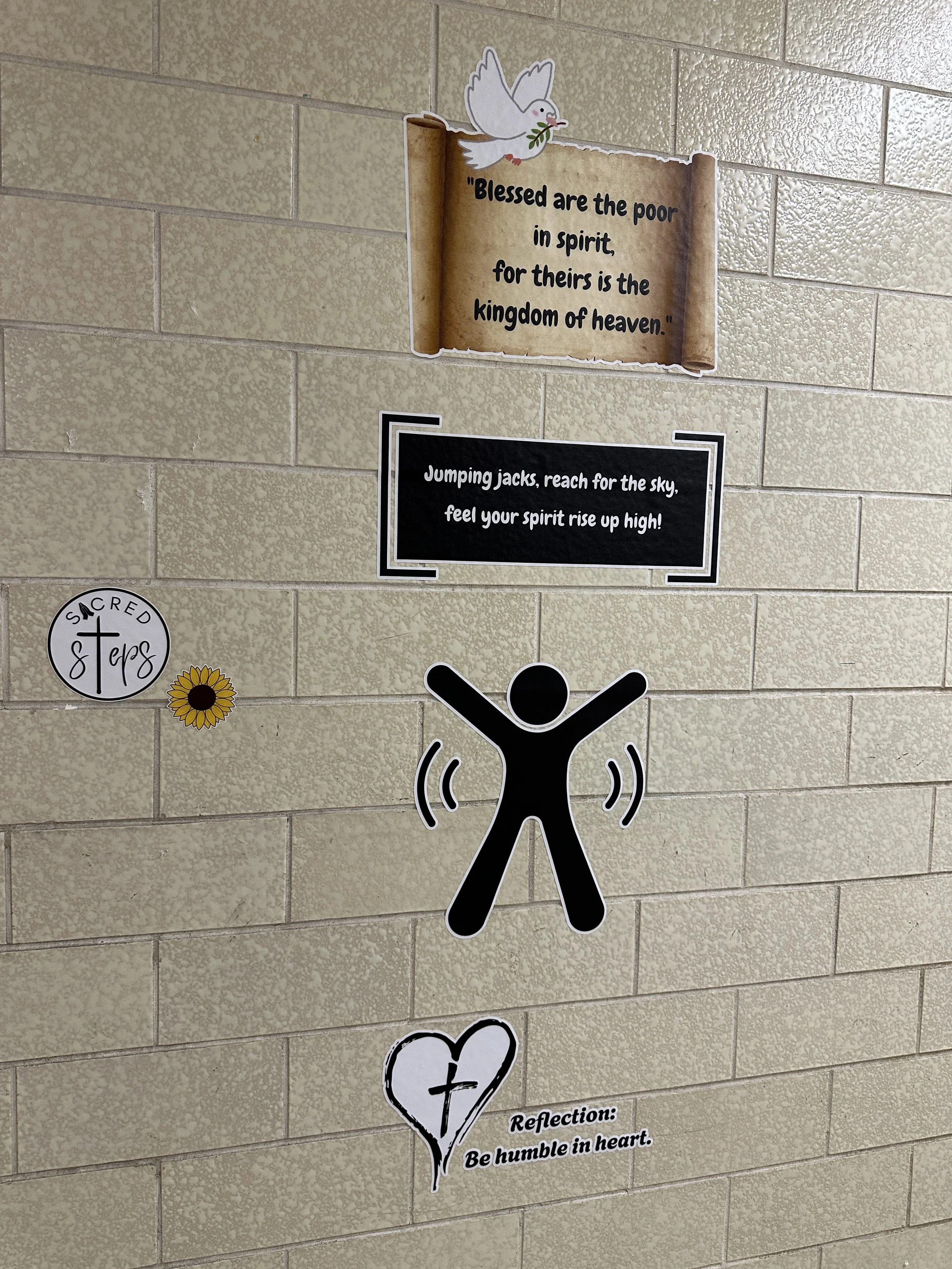 Beatitudes Blessings Wall Sensory Path