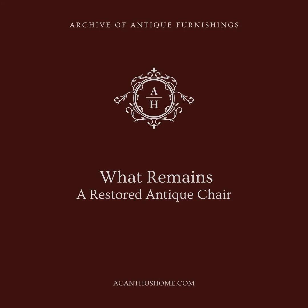 What Remains | A Pair of Restored Antique Chairs