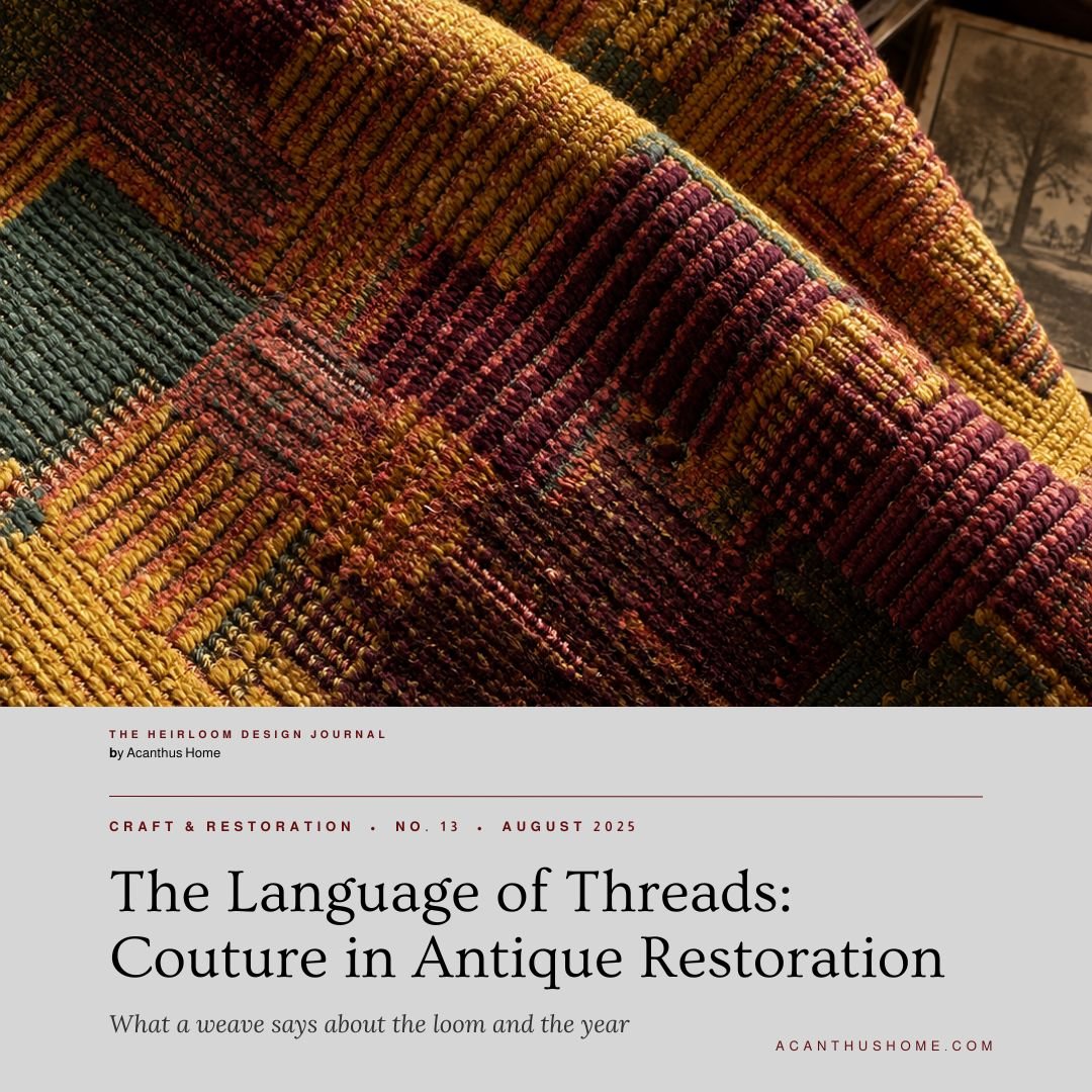 The Language of Threads: Couture in Antique Restoration