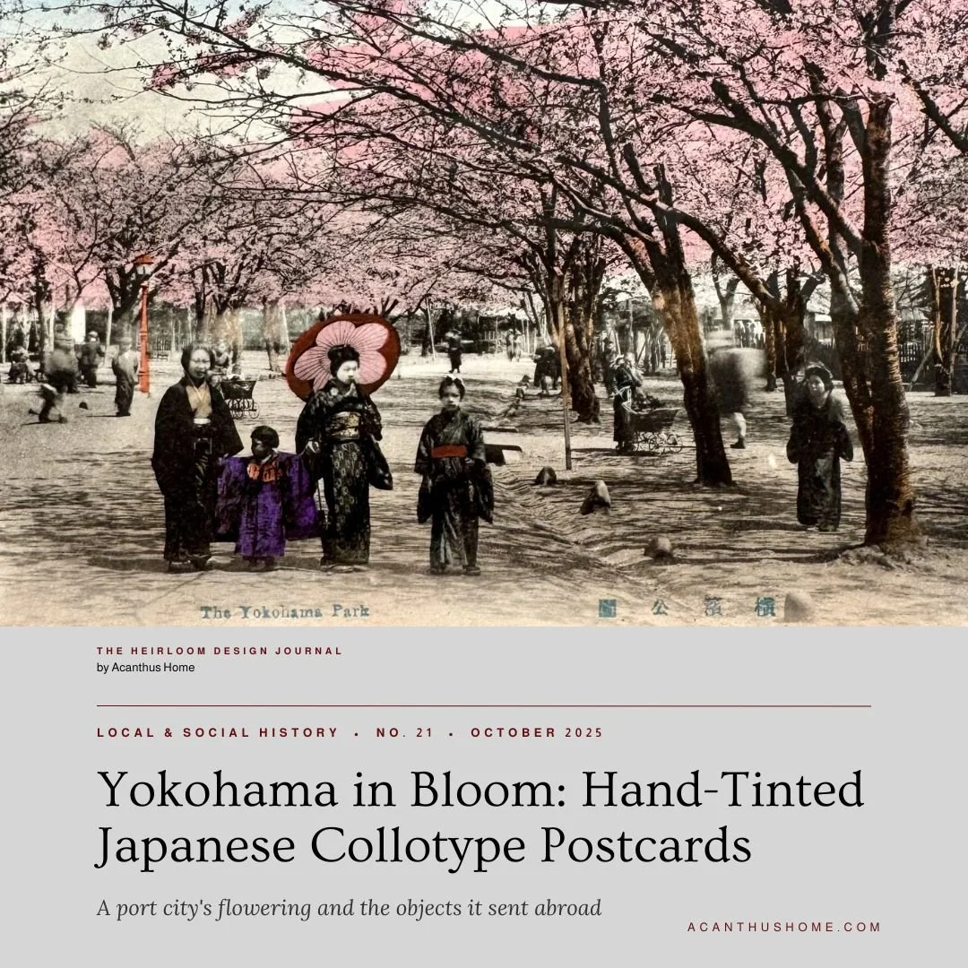Yokohama in Bloom: Hand-Tinted Japanese Collotype Postcards