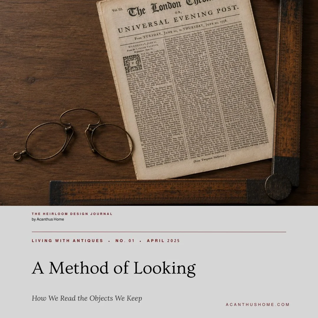 A Method of Looking: How We Read the Objects We Keep