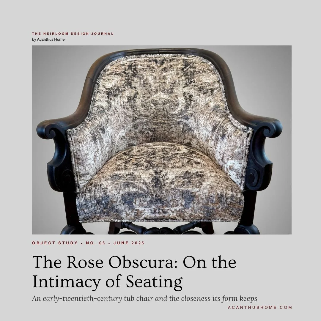 The Rose Obscura: On the Intimacy of Seating