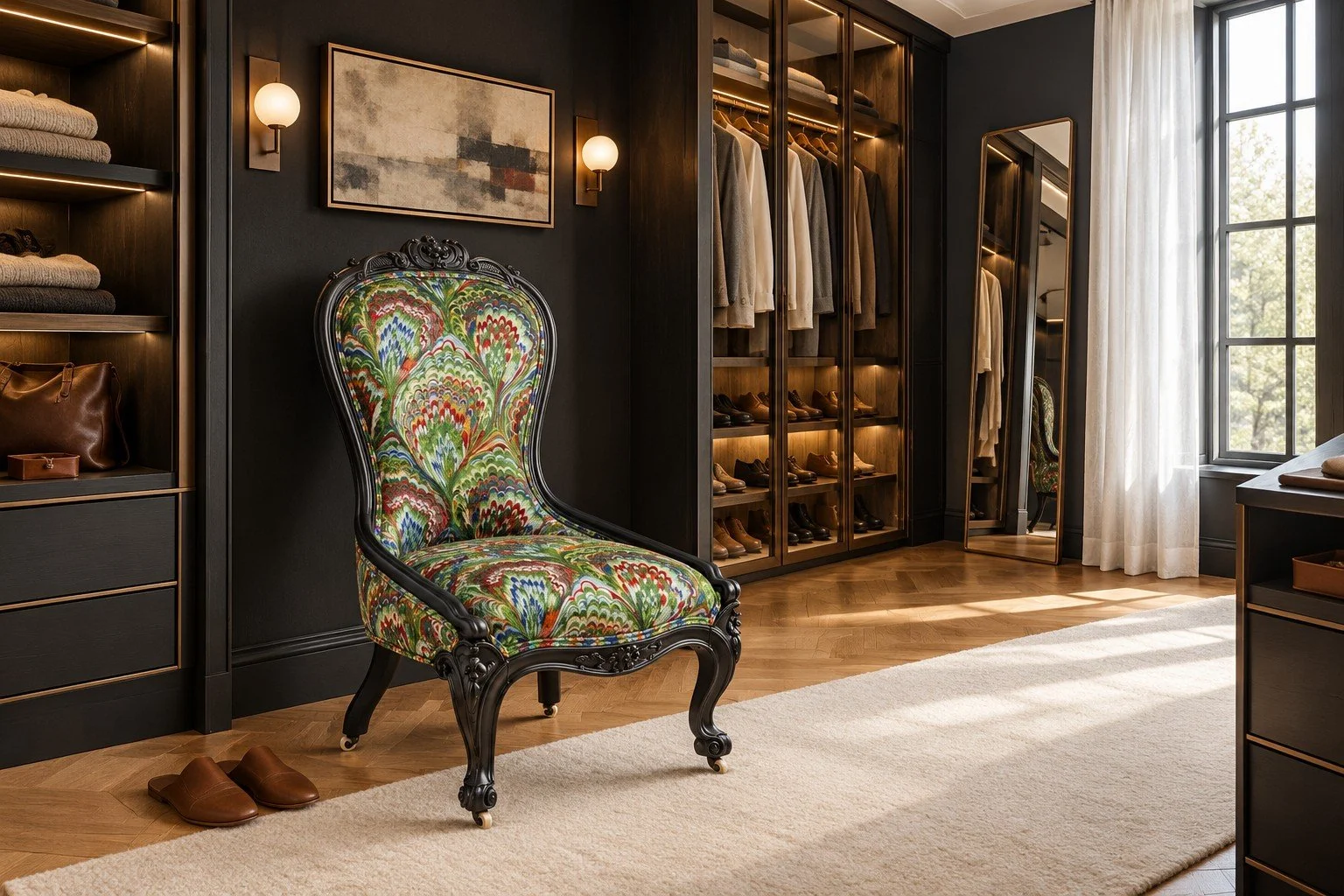 acanthus-home-emerald-noir-victorian-slipper-chair-lifestyle-04