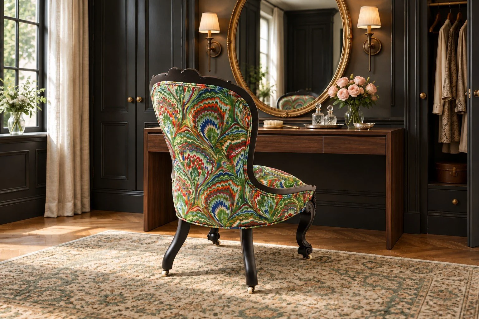 acanthus-home-emerald-noir-victorian-slipper-chair-lifestyle-05