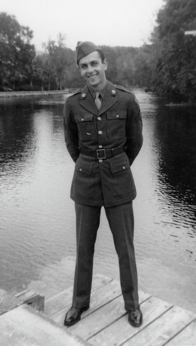 Portrait of Corporal Jarvis E. Ofner in U.S. Army uniform, United States, 1942