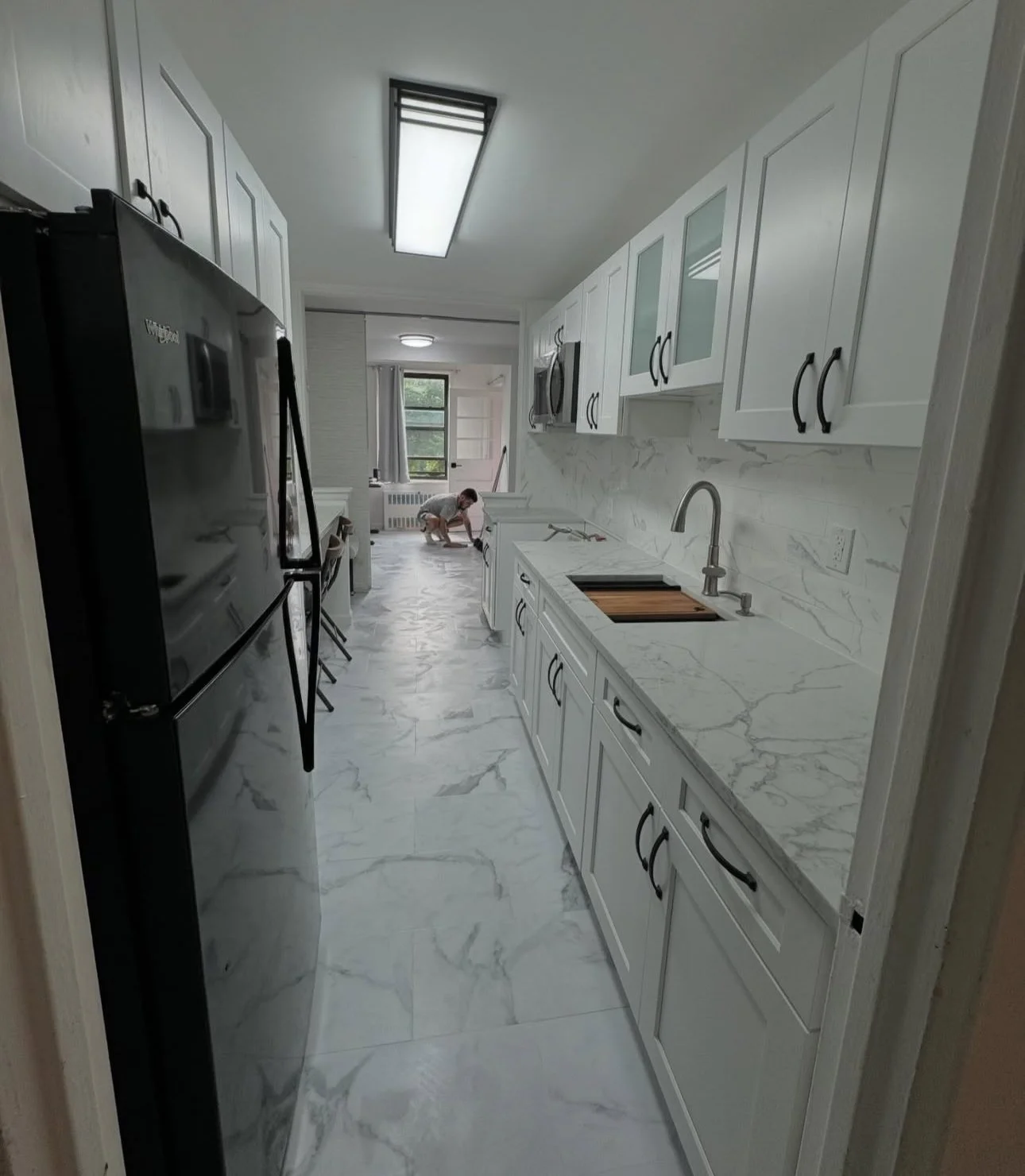 Before and after NY Kitchen Build, making the most of small spaces