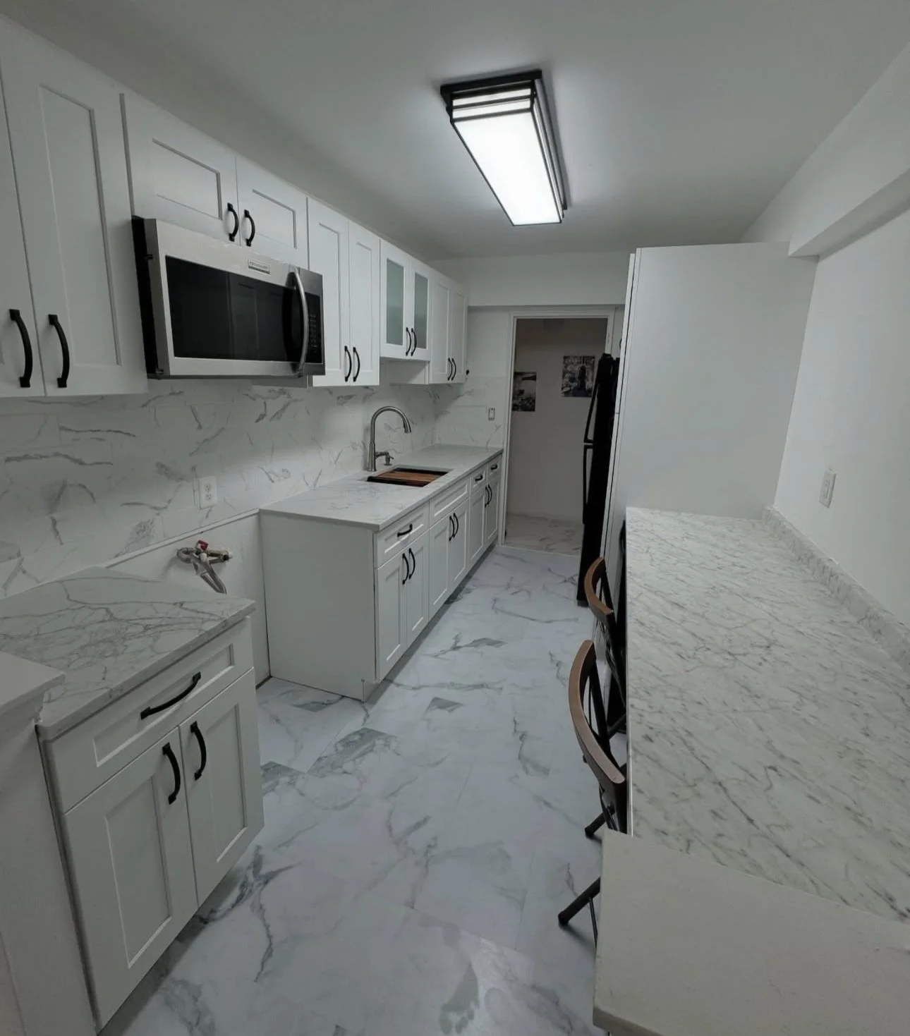 Before and after NY Kitchen Build, making the most of small spaces