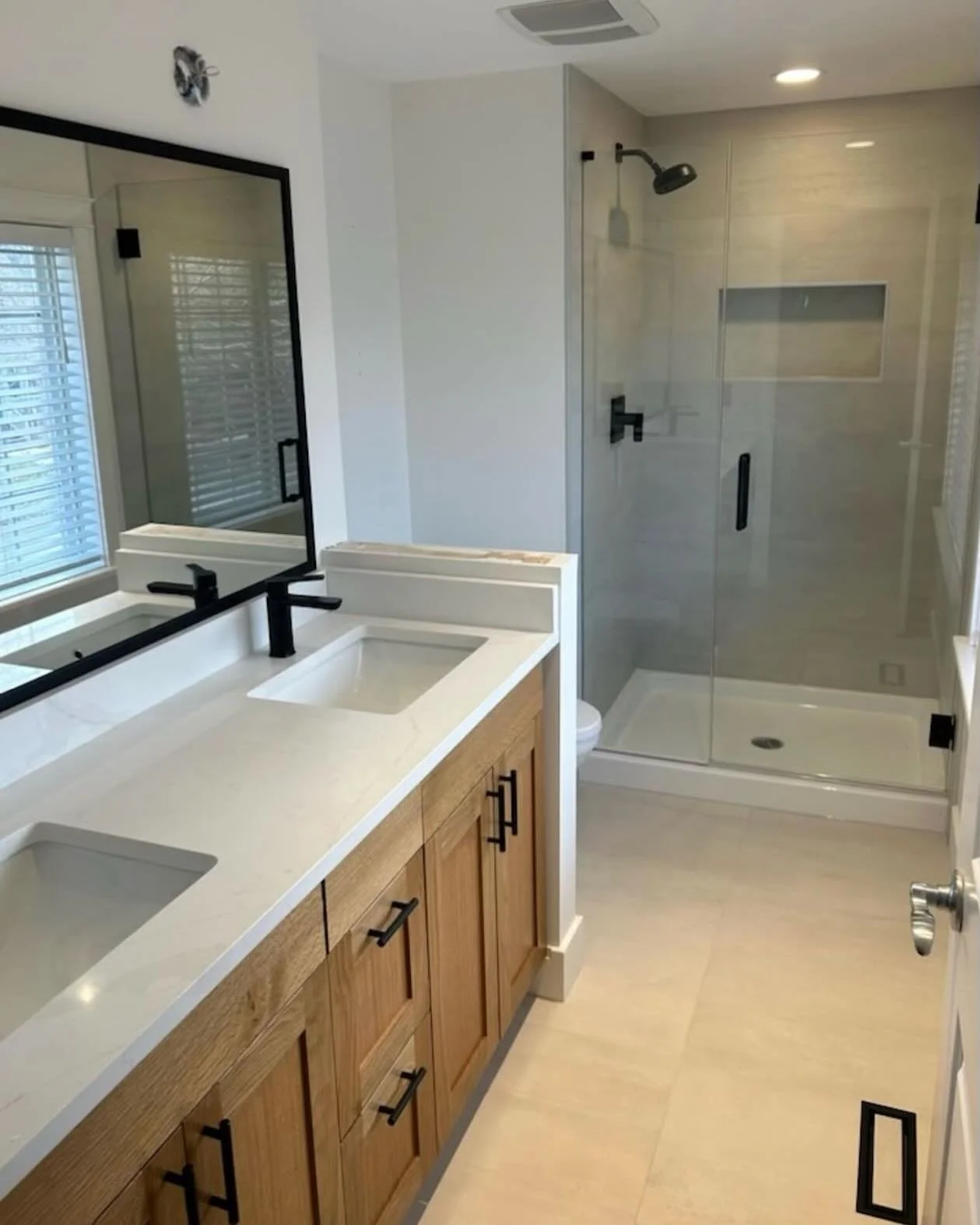 Swipe left for the before! #instagood #instagram #bathroom #renovation