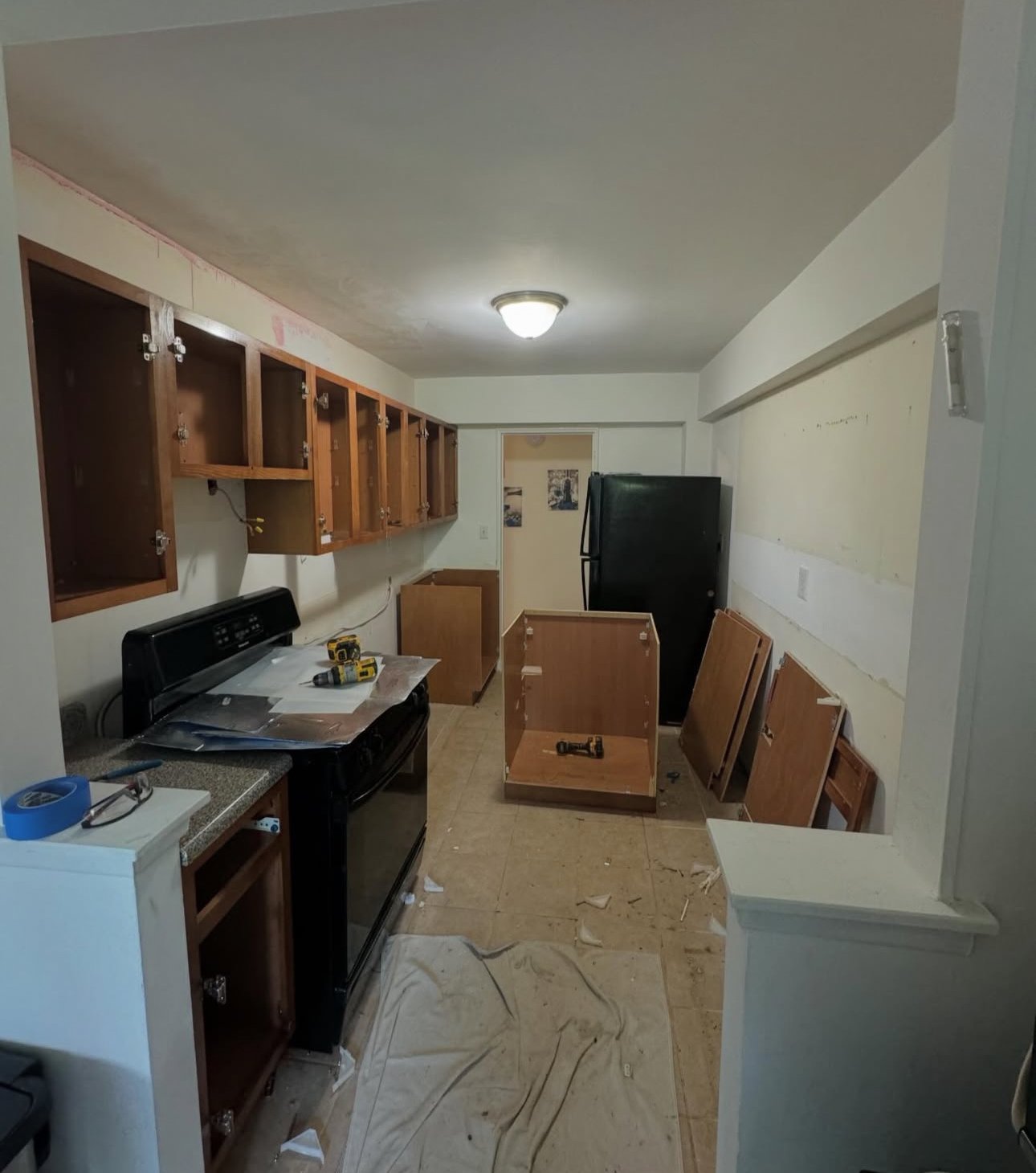 Before and after NY Kitchen Build, making the most of small spaces