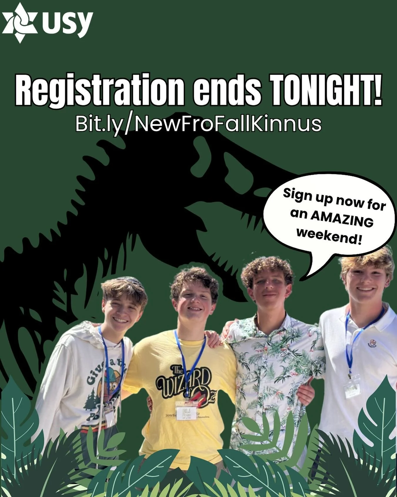 LAST CHANCE TO SIGN UP! 🦖🦕