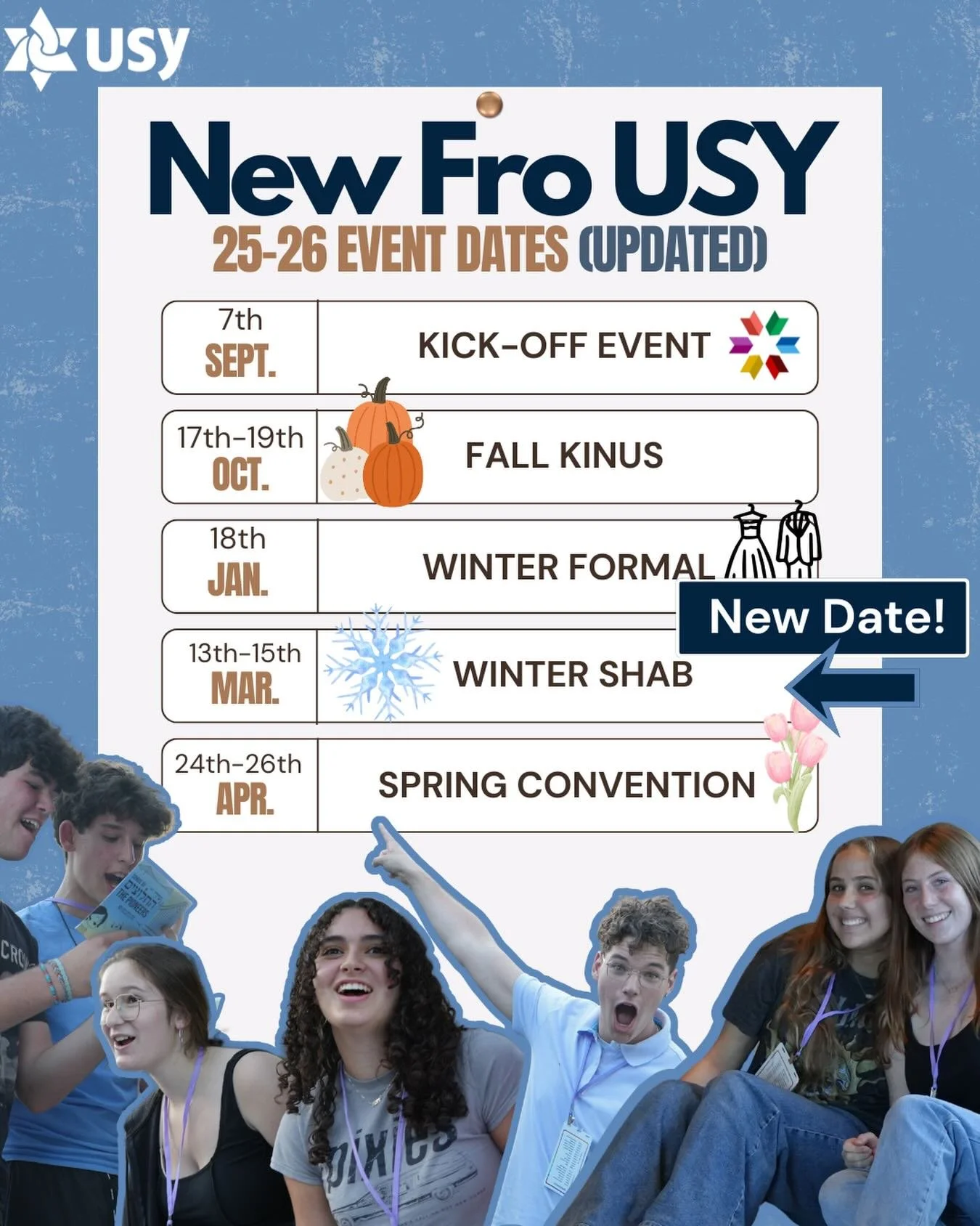 Mark your calendars!! We have a NEW DATE for Winter Shab &mdash; March 13th to 15th. We can&rsquo;t wait to see you there!