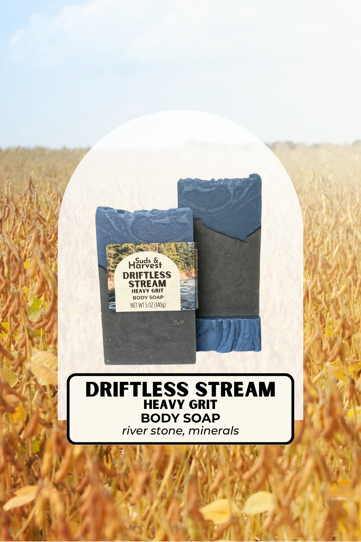 Driftless Stream Body Soap - heavy grit