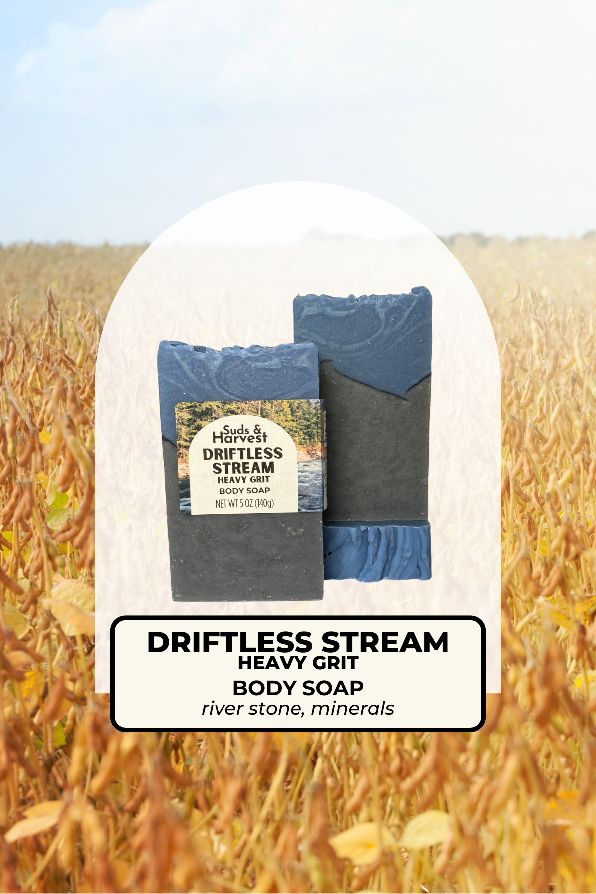 Driftless Stream Body Soap - heavy grit