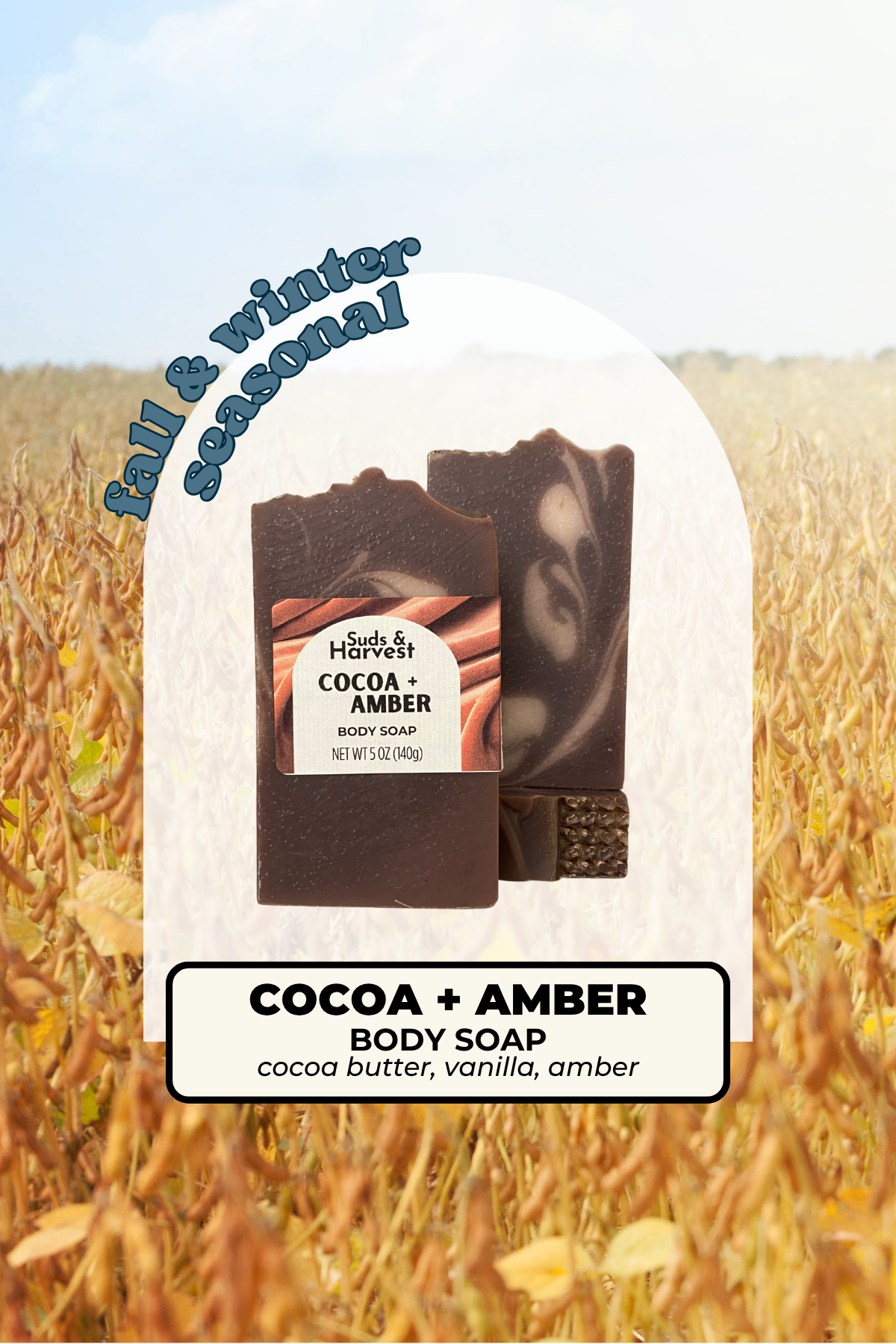 Cocoa + Amber Body Soap