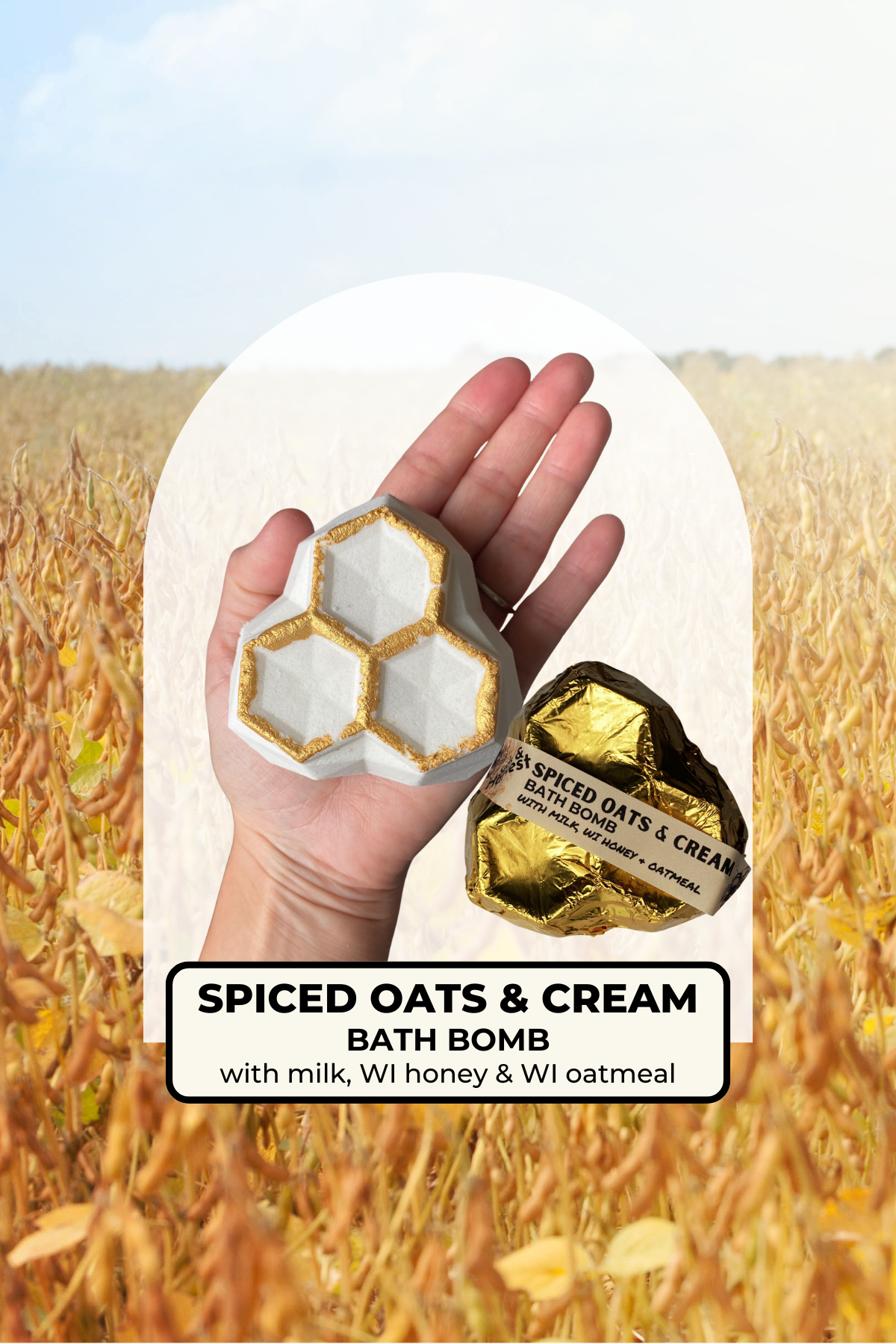 Spiced Oats & Cream Bath Bomb