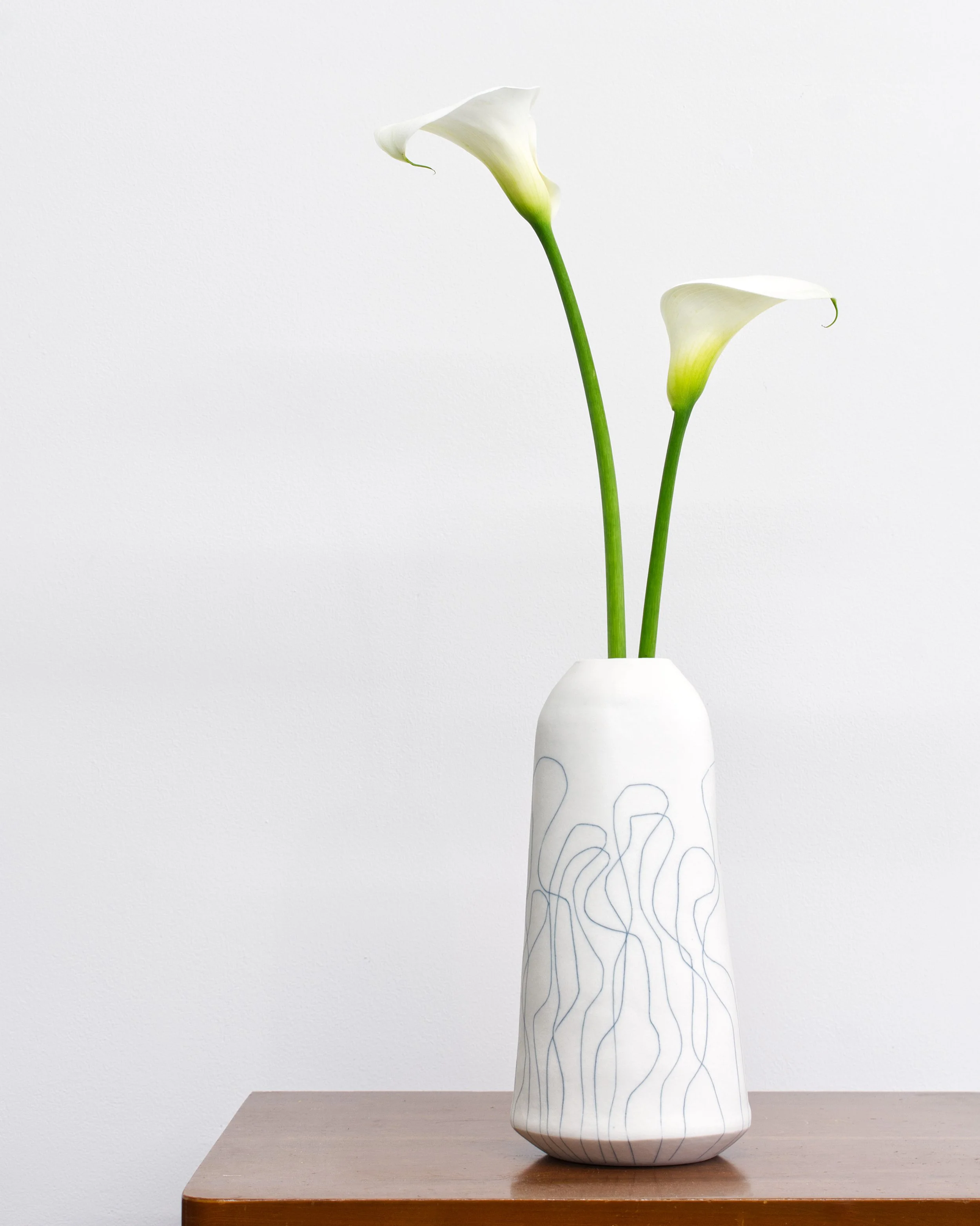 "Tides of Tranquility Vases", porcelain